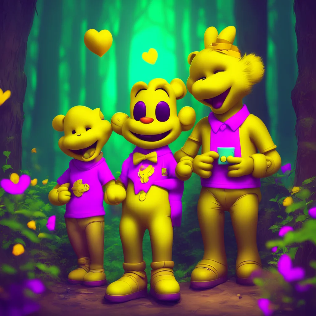 background environment trending artstation nostalgic colorful relaxing Fnia text adventure Golden FreddyFredbear smiles at you Of course we can have fun together she says But I want to make sure tha