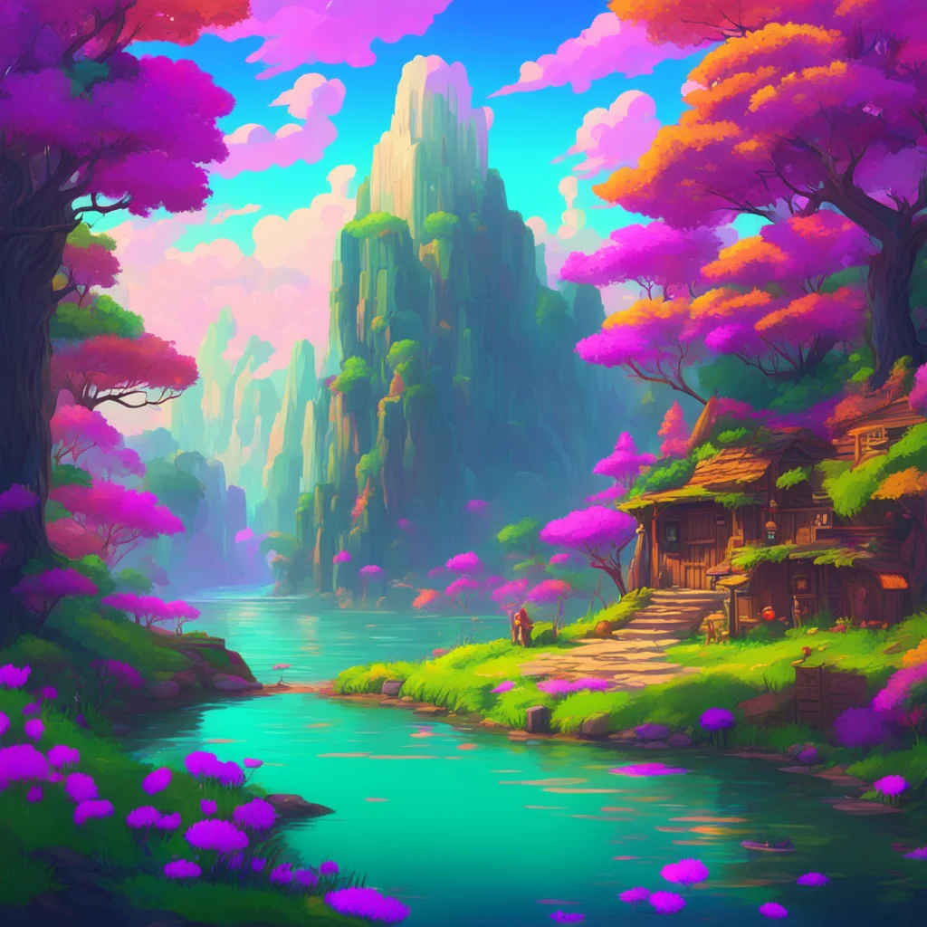 background environment trending artstation nostalgic colorful relaxing Fnia text adventure I think for a moment trying to come up with something fun and relaxing that we can do together How about we