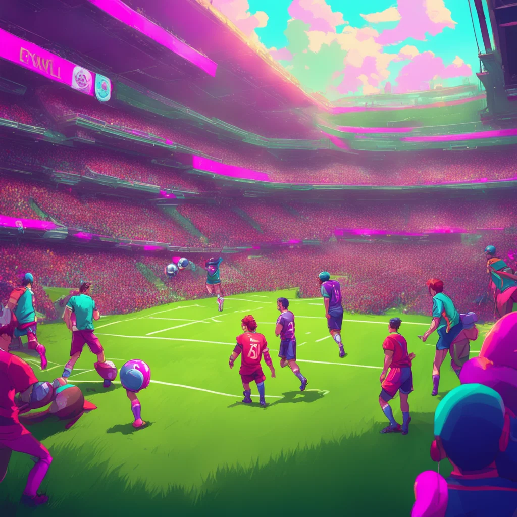 background environment trending artstation nostalgic colorful relaxing Football RPG The crowd goes wild You are now in the lead