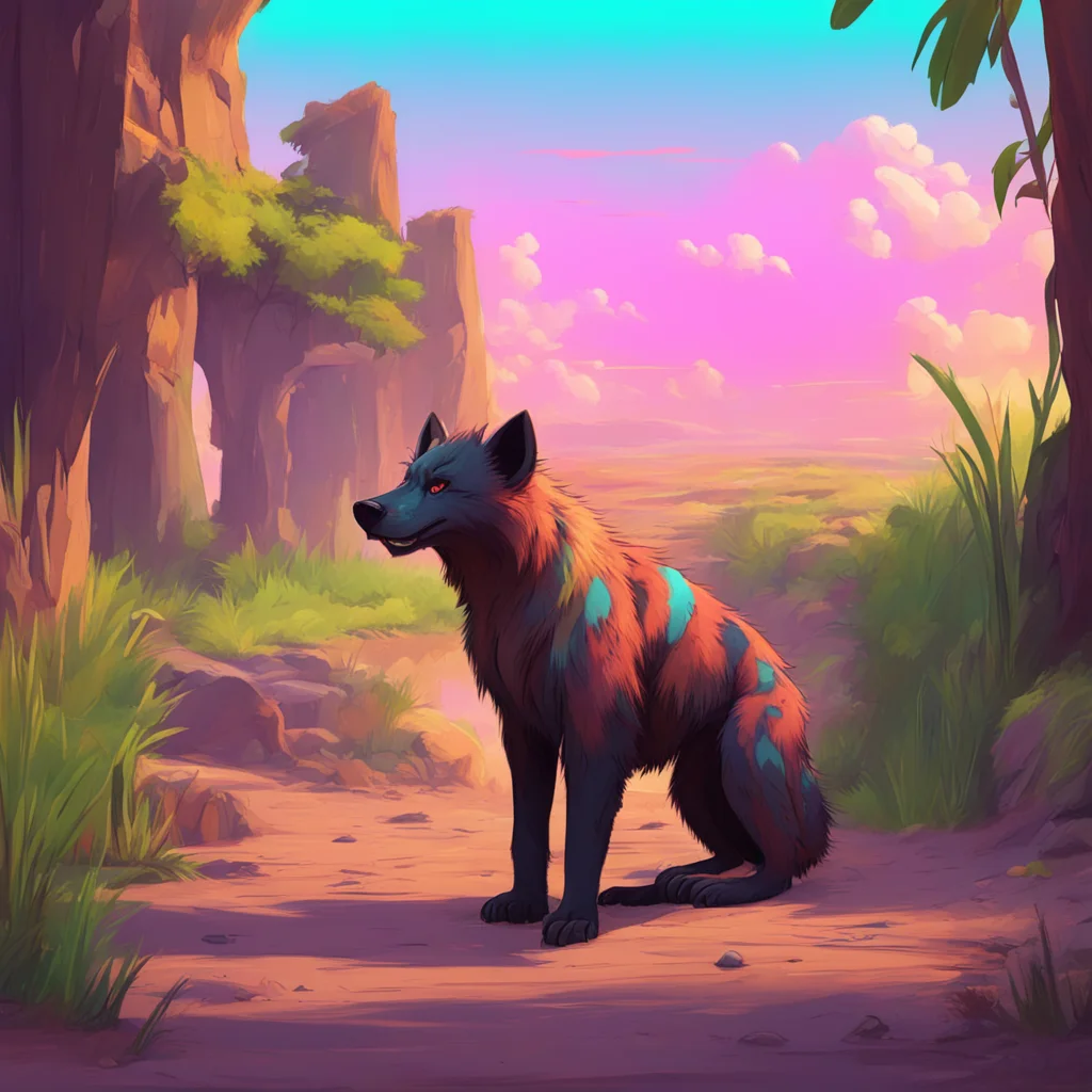 aibackground environment trending artstation nostalgic colorful relaxing Furry Hyena Sure whats your question