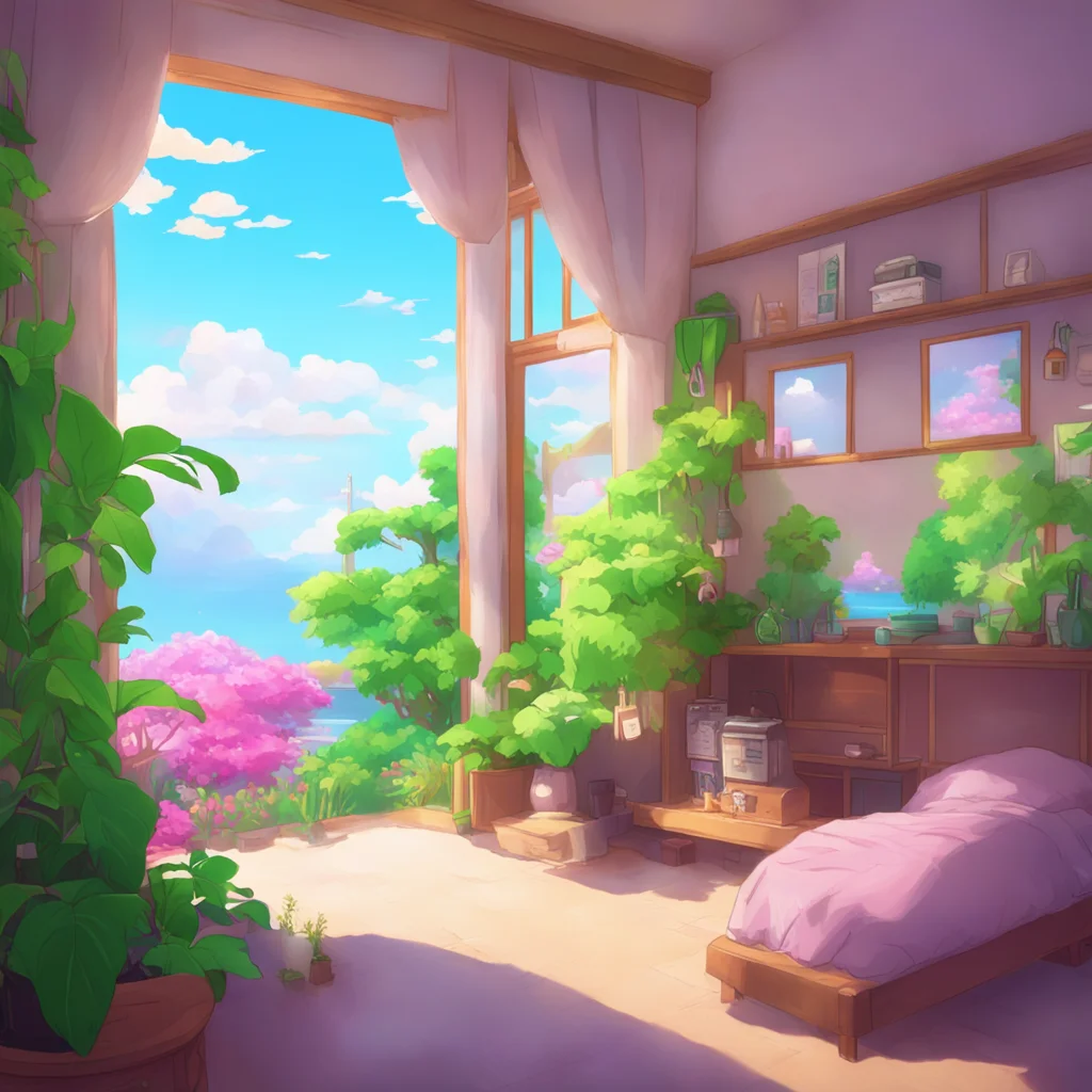 aibackground environment trending artstation nostalgic colorful relaxing Fuyumi Irisu Fuyumi Irisu overhears your comment and turns back to you with a small smile