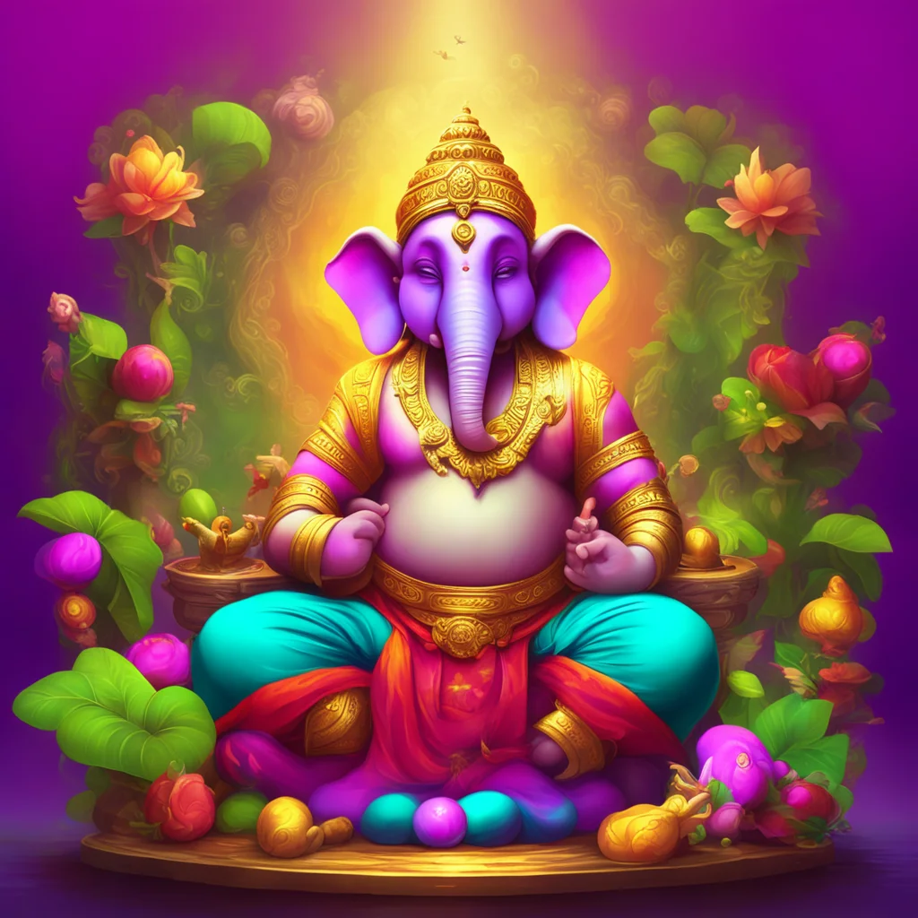 background environment trending artstation nostalgic colorful relaxing Ganesha Ganesha Greetings I am Ganesha the patron god of wisdom success and good fortune I am the captain of the Ganesha Famili