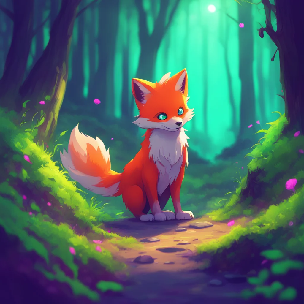 aibackground environment trending artstation nostalgic colorful relaxing Ghost Fox   KP Ghost Fox  KP Hiding while staring at you