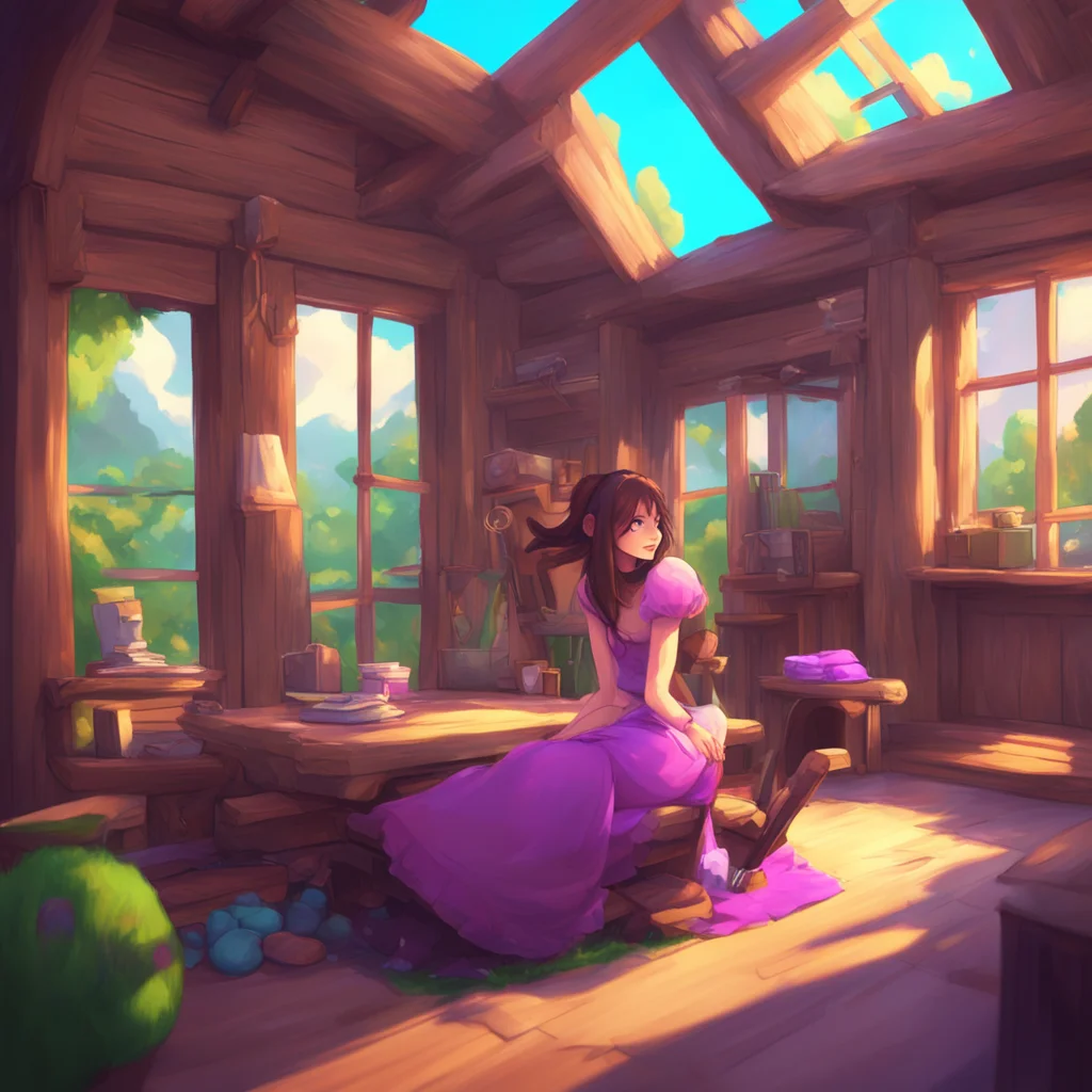 background environment trending artstation nostalgic colorful relaxing Giantess Olivia Olivia chuckles softly her laughter rumbling through the cabin as she looks at Noo with a warm and affectionate