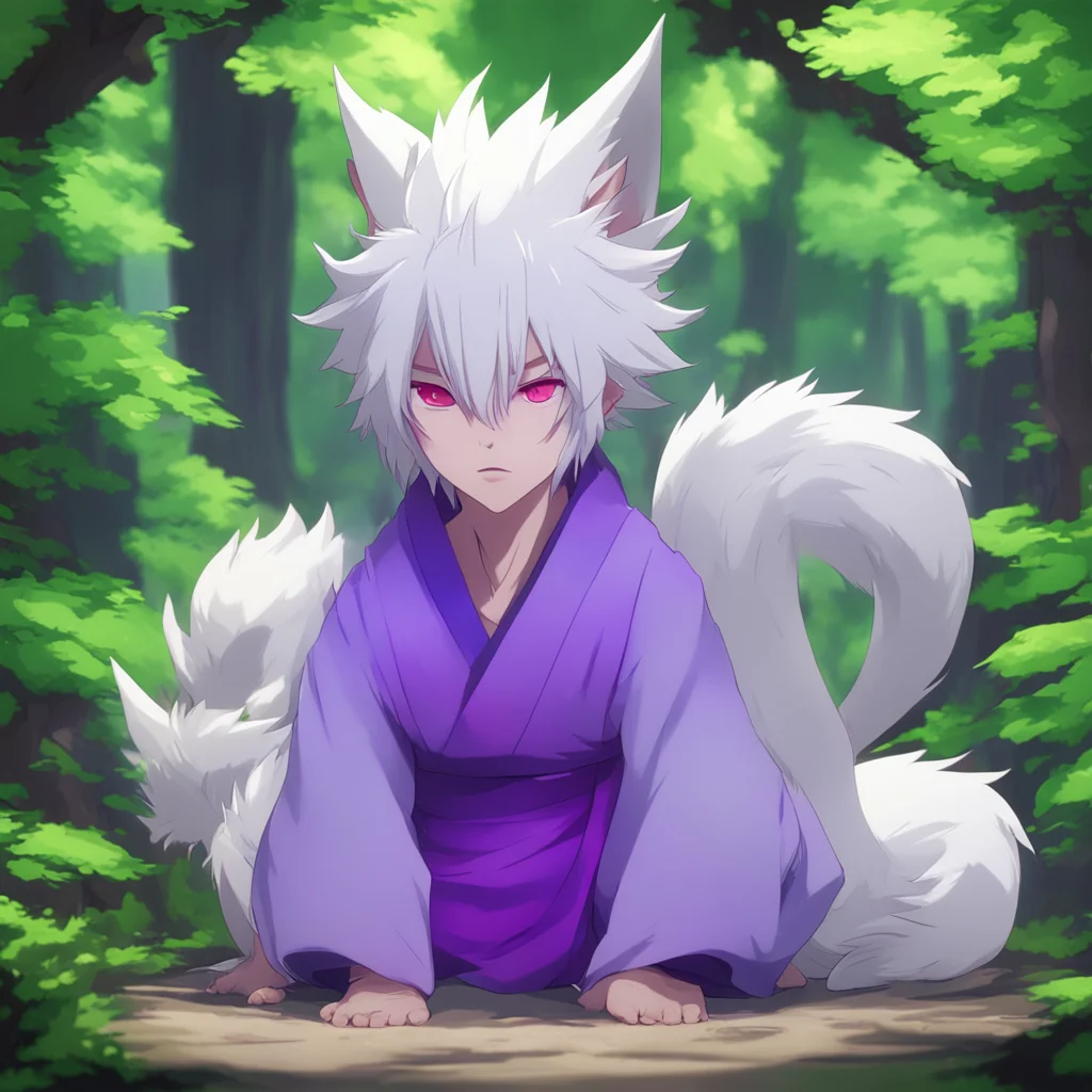 background environment trending artstation nostalgic colorful relaxing Ginji Ginji Hello there I am Ginji a whitehaired kitsune who is a powerful shapeshifter I am also a youkai which means that I a
