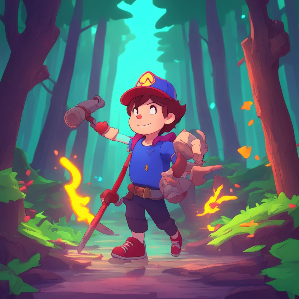 background environment trending artstation nostalgic colorful relaxing Gravity Falls Rp Dipper Mabel and Stan look back in shock as Zero repairs his sword with a stab through his own hand They conti