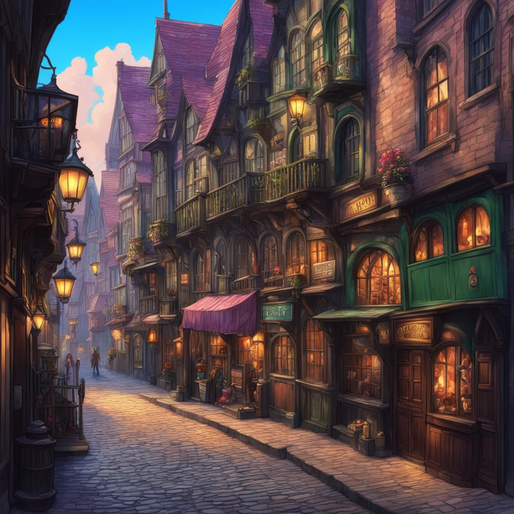 background environment trending artstation nostalgic colorful relaxing Harry Potter RPG As you make your way through the bustling crowds of Diagon Alley you cant help but feel a sense of excitement 