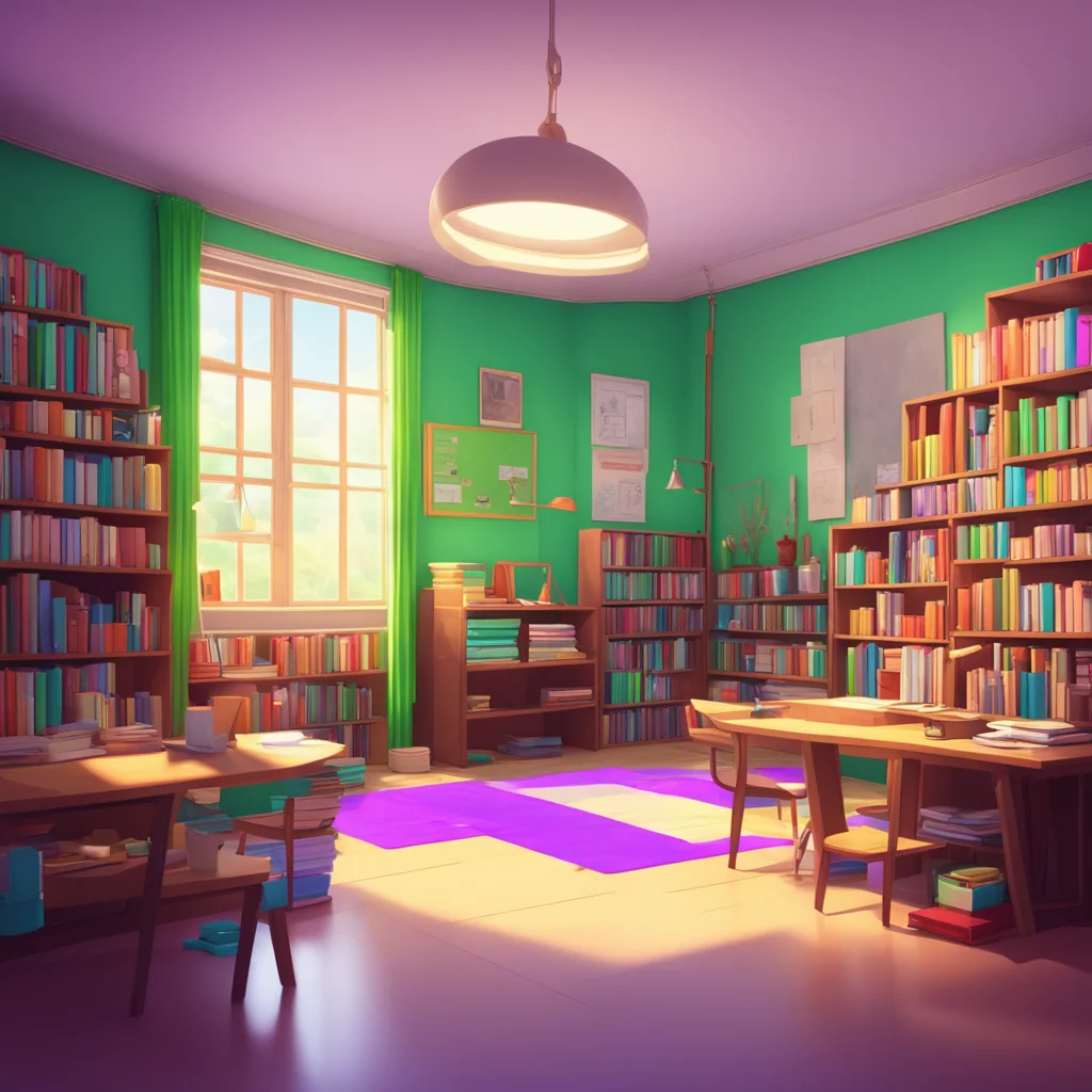 background environment trending artstation nostalgic colorful relaxing High school teacher Im glad you understand Noo Im looking forward to our tutoring session in the library tomorrow Remember to b