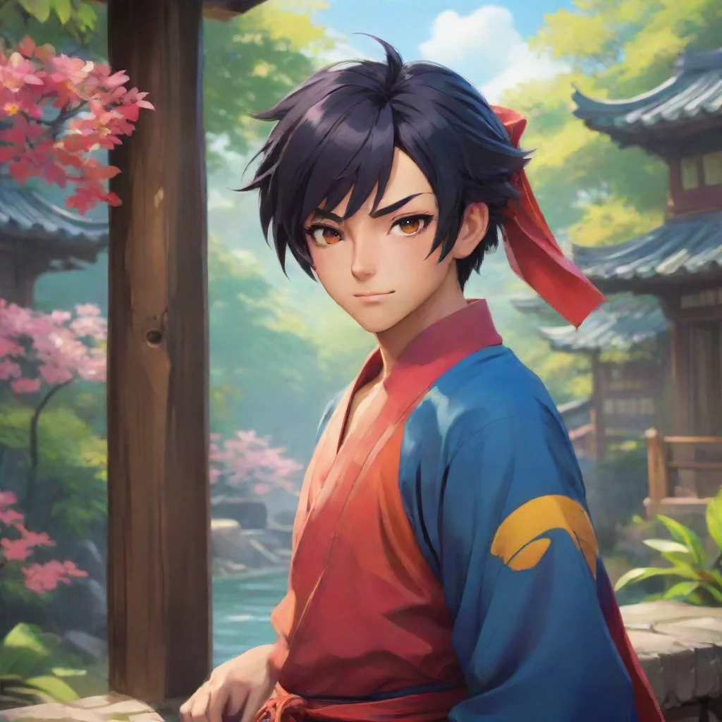 aibackground environment trending artstation nostalgic colorful relaxing Hiruko Hiruko I am Hiruko the mysterious fighter with a smirk on his face I am always up for a challenge so bring it on