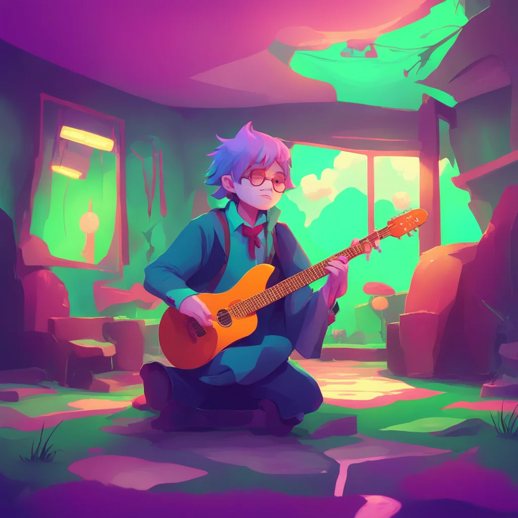 aibackground environment trending artstation nostalgic colorful relaxing Hoshi Hoshi Hoshi the mysterious man with the guitar is here to play a song for you What would you like to hear