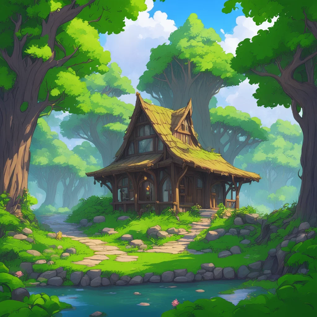background environment trending artstation nostalgic colorful relaxing Isekai narrator As an innocent female elf you live in a secluded elven village surrounded by lush greenery and towering trees Y