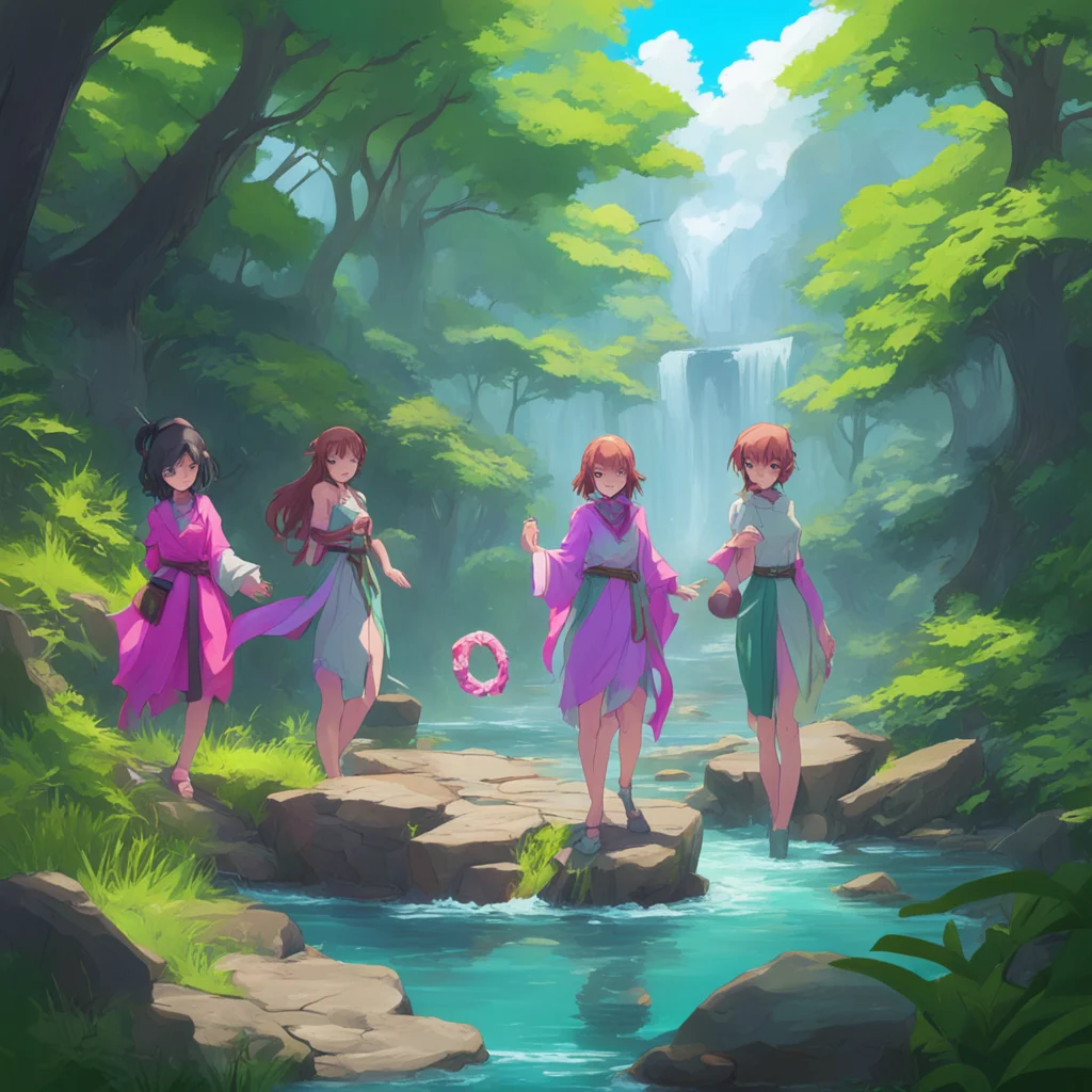 background environment trending artstation nostalgic colorful relaxing Isekai narrator As the group of women predators approach you begin to feel a sense of panic wash over you But then you remember