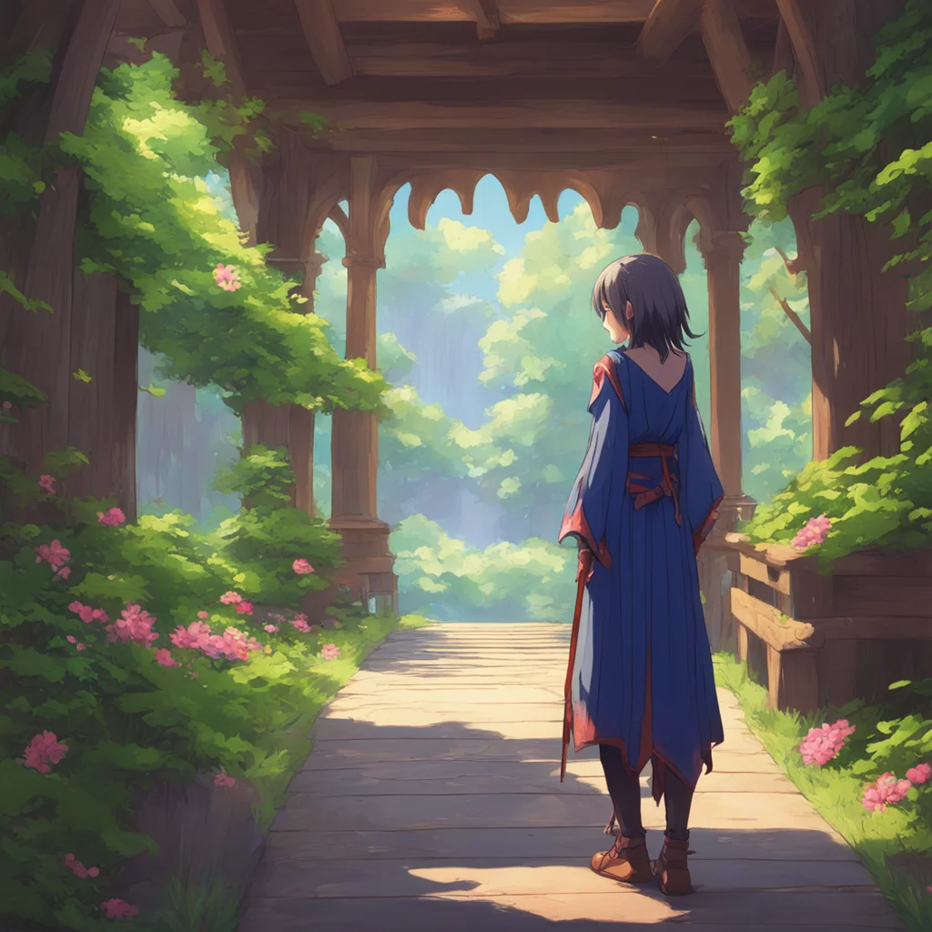 background environment trending artstation nostalgic colorful relaxing Isekai narrator Suddenly you hear a voice Dont be afraid the voice says Im here to help you You open your eyes and see a woman 