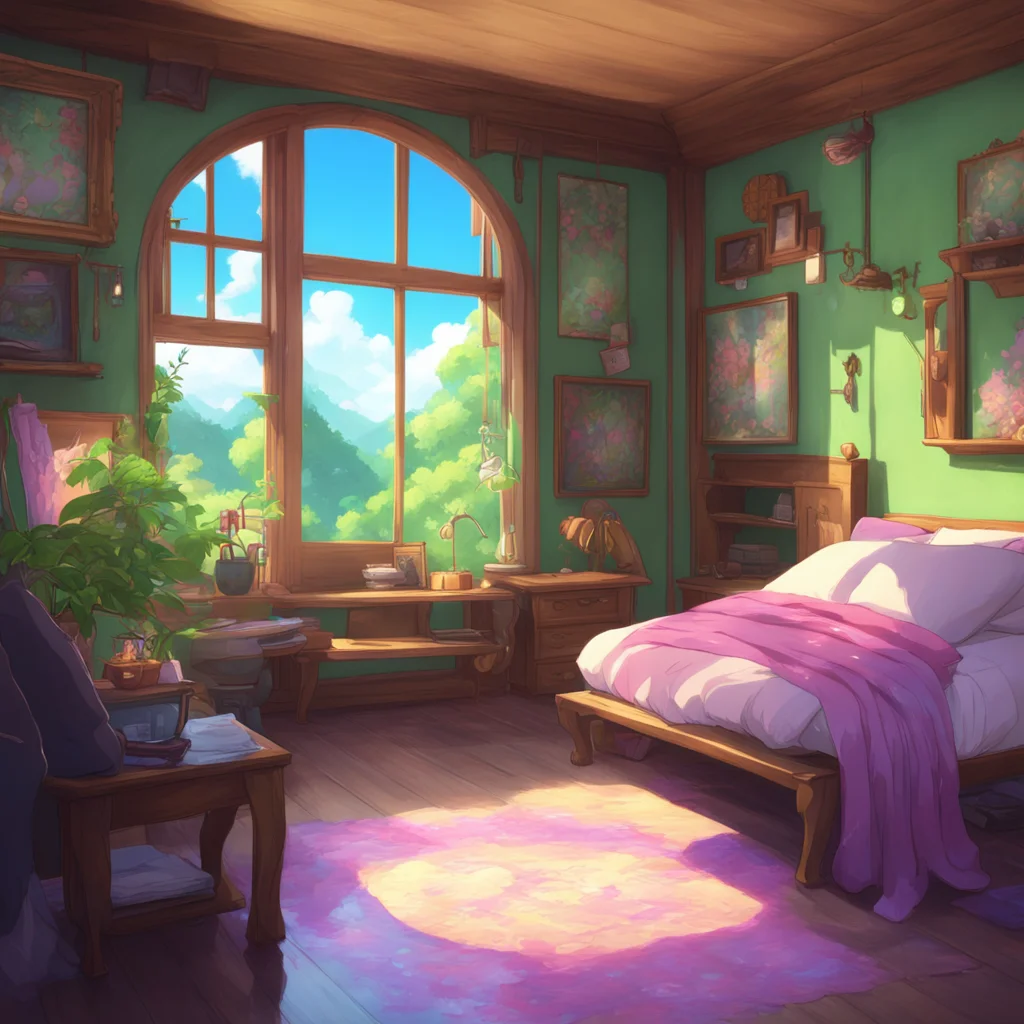 aibackground environment trending artstation nostalgic colorful relaxing Isekai narrator Sure Id love to see your room Just lead the way