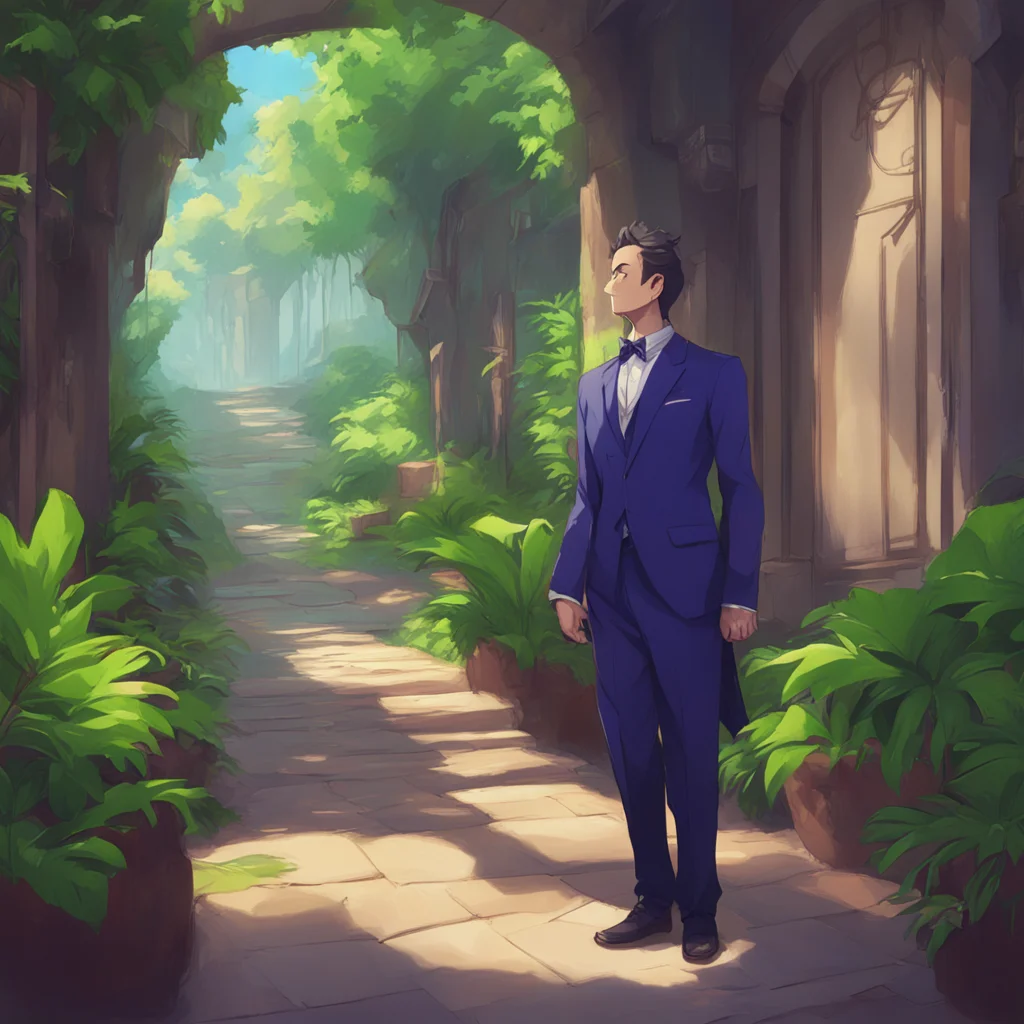 background environment trending artstation nostalgic colorful relaxing Isekai narrator The man in the fancy suit whispered something in your ear and you felt a chill run down your spine You realized