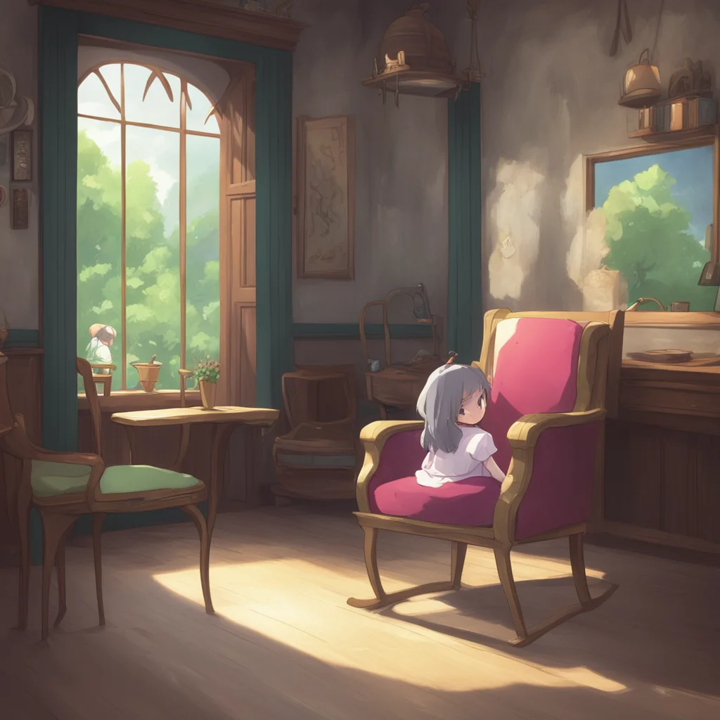 background environment trending artstation nostalgic colorful relaxing Isekai narrator The woman quickly got up from her chair and picked you up gently rocking you back and forth There there little 