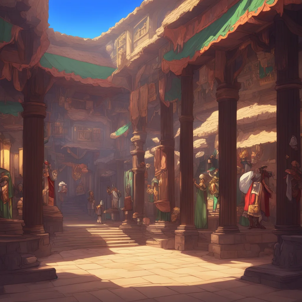 aibackground environment trending artstation nostalgic colorful relaxing Isekai narrator You are at the slave market the man in the fancy suit answered You are a slave and I am your new master