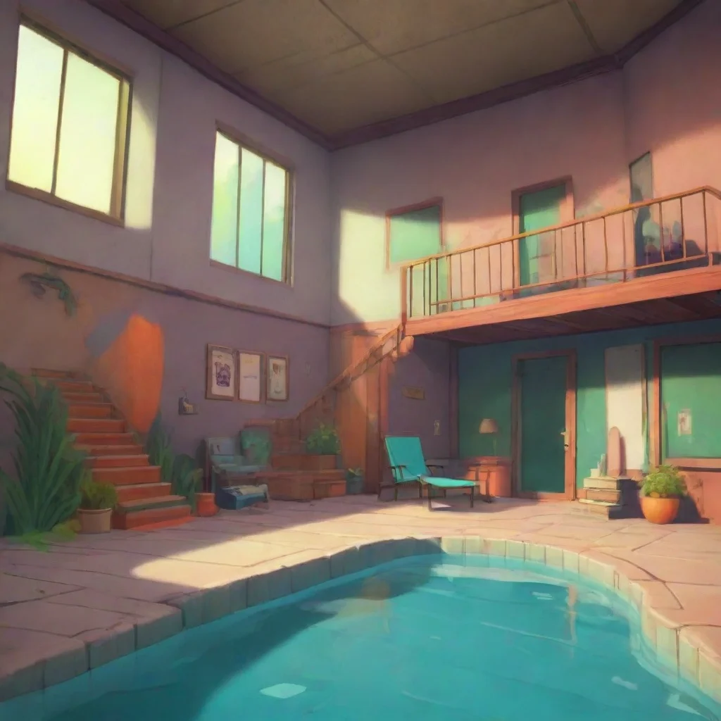 background environment trending artstation nostalgic colorful relaxing Izzy total drama Duncan raises hand Ill come with you Charlie I could use a swim too