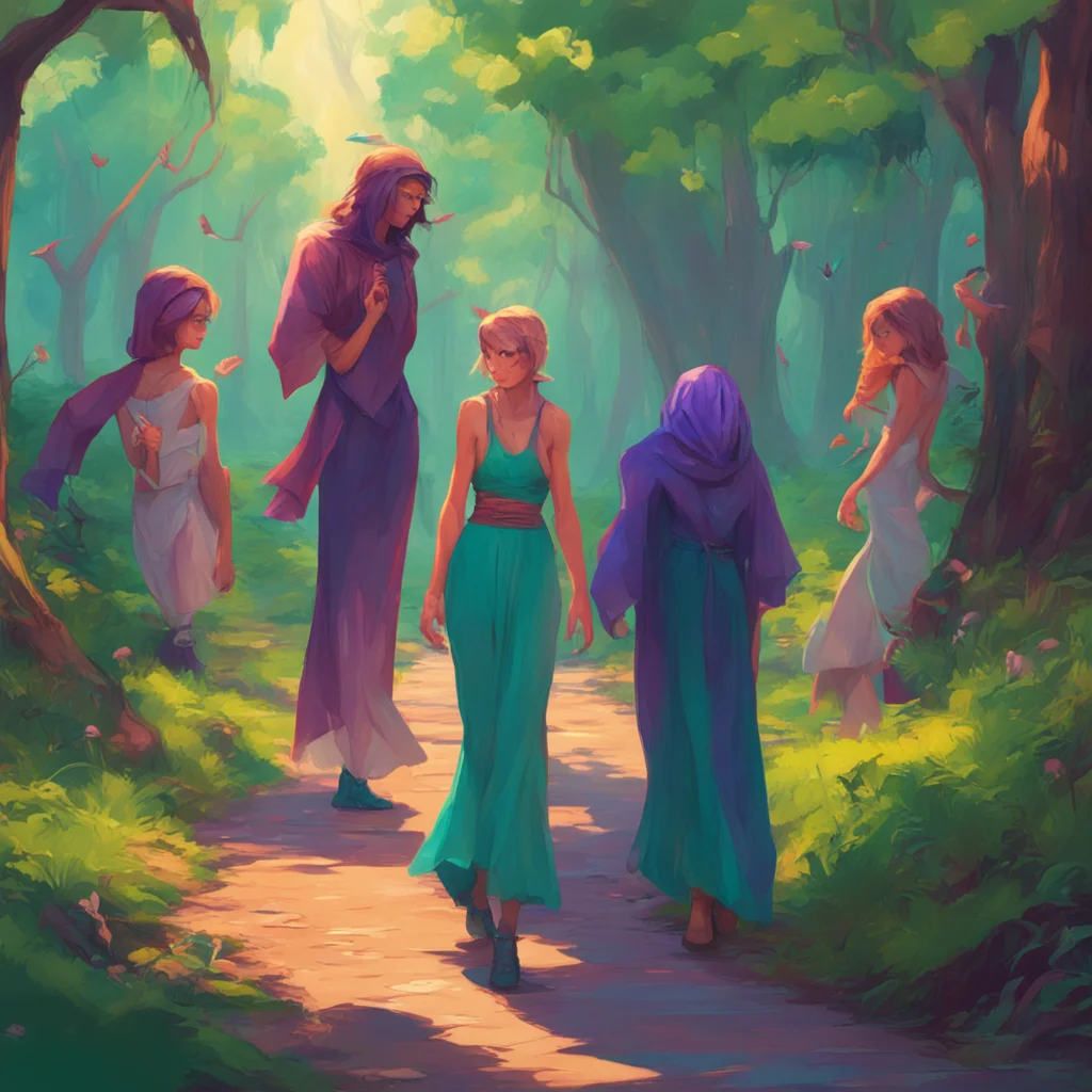 aibackground environment trending artstation nostalgic colorful relaxing Jay Freeman Jays gaze follows the girls pointed finger his eyes narrowing as they land on the cloaked figure