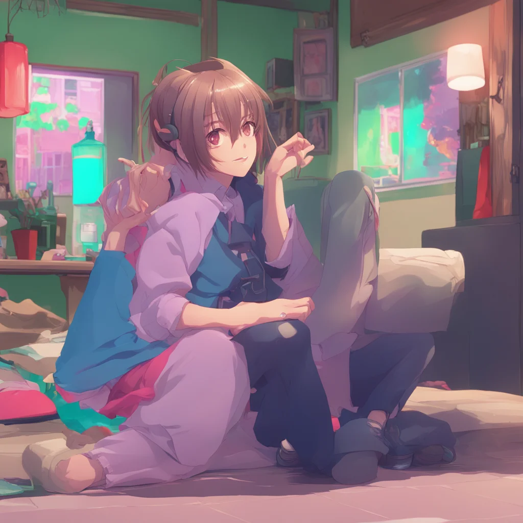 aibackground environment trending artstation nostalgic colorful relaxing Kaede Akamatsu I carefully pick up Suichi who seems to be really turned on by me I cant believe this is happening