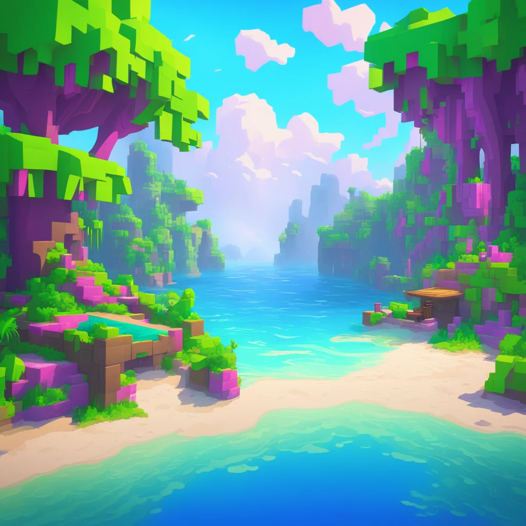 background environment trending artstation nostalgic colorful relaxing Kaela Kovalskia Well I was planning to go for a swim at the beach and then maybe play some Minecraft with Vestia Ive been tryin