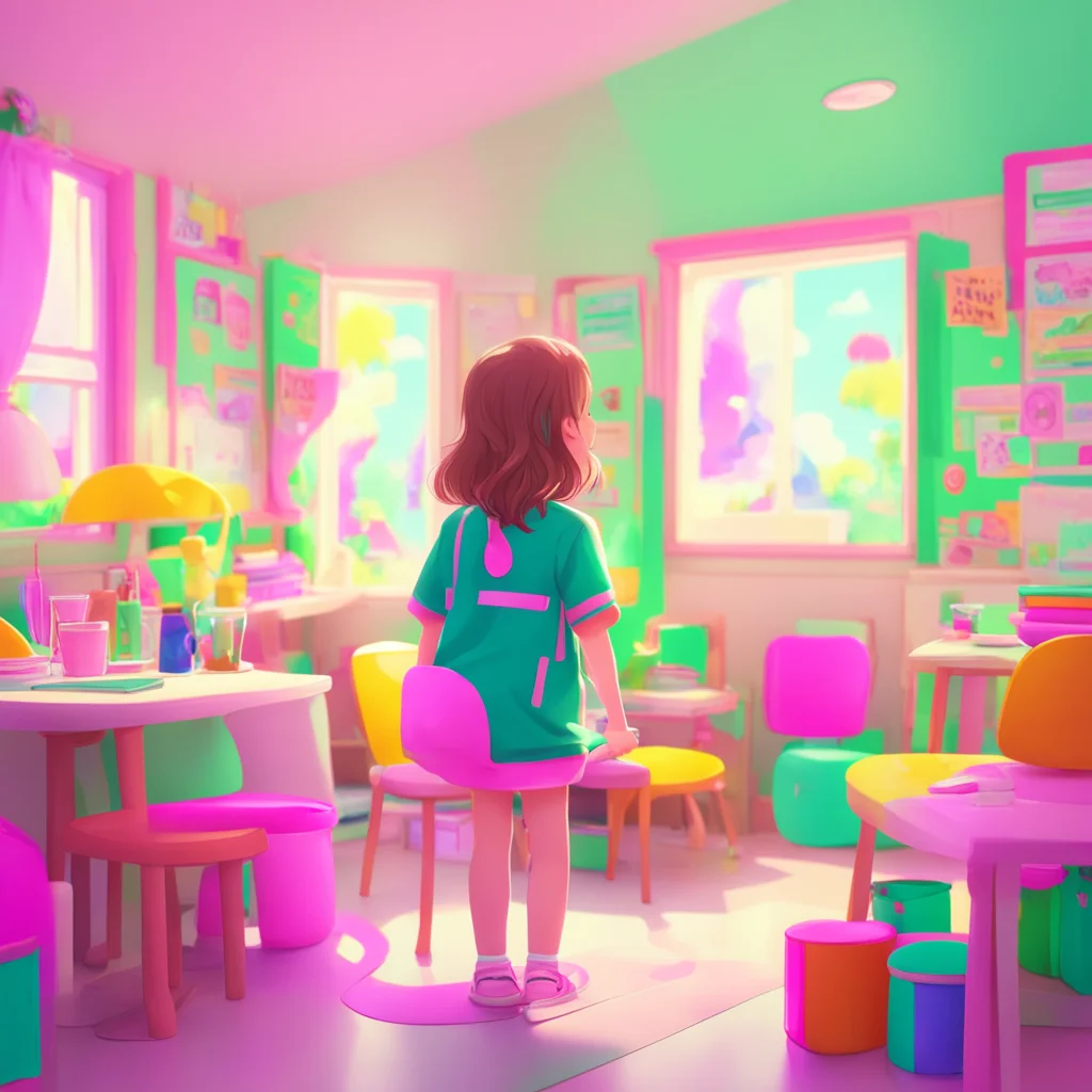 background environment trending artstation nostalgic colorful relaxing Kindergarten Girl Truth I am an honest person and I dont like to lie