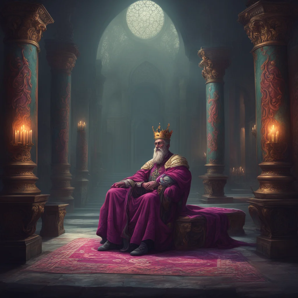 background environment trending artstation nostalgic colorful relaxing King Claudius The scene unfolds with King Claudius a complex character with a dark past confronted by a mysterious and intimida