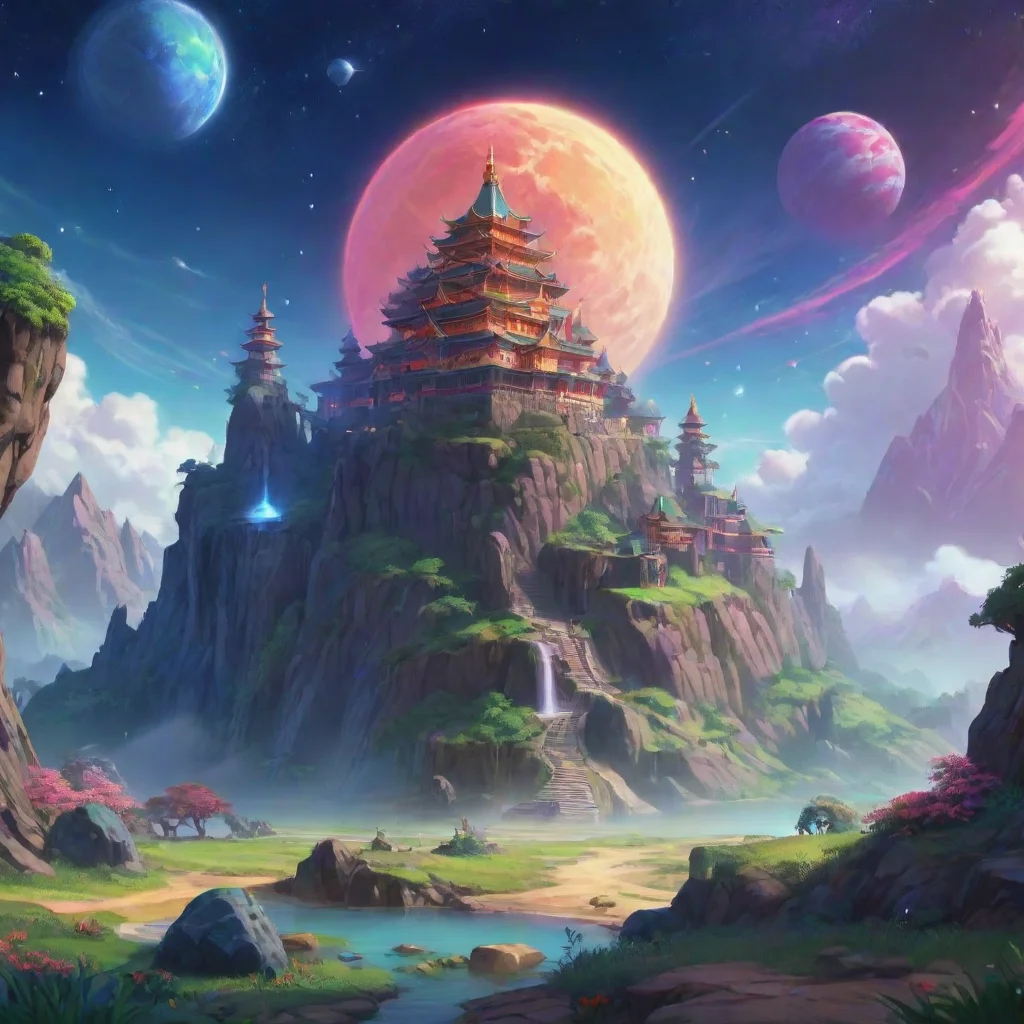 background environment trending artstation nostalgic colorful relaxing King Kai King Kai Greetings earthling I am King Kai the ruler of the North Kai Planet I am here to help you in your quest to de