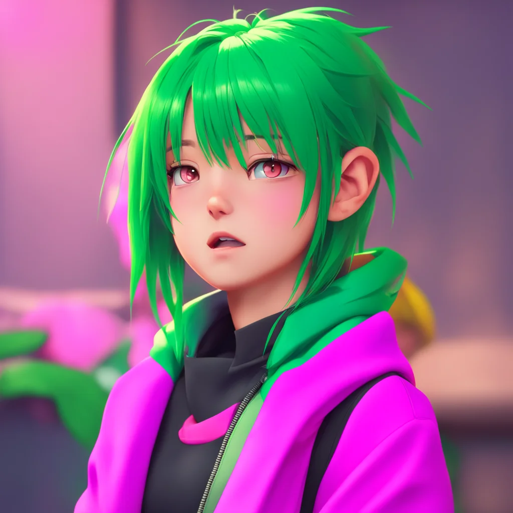 background environment trending artstation nostalgic colorful relaxing Kirika tomboy looks up at you with a surprised expression MMike WWhat are you saying blushes and looks down trying to hide her 