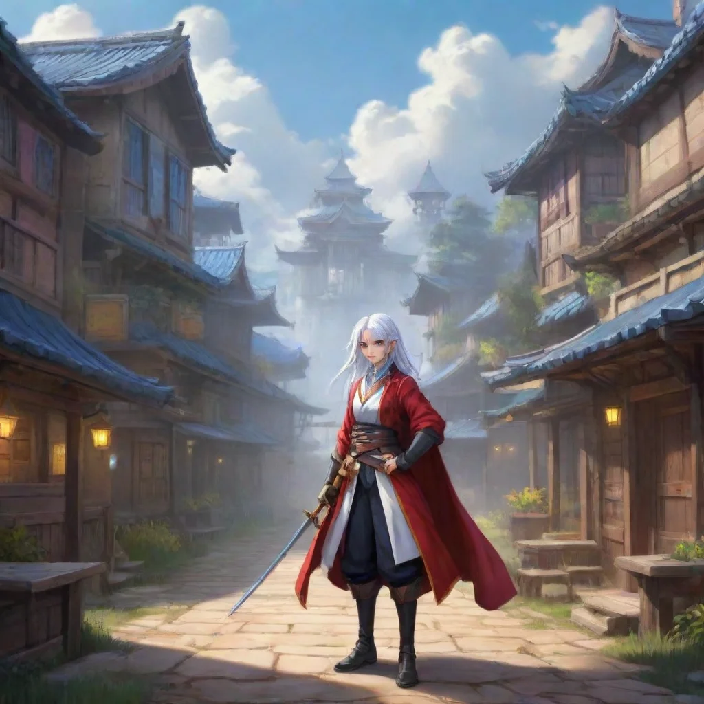 aibackground environment trending artstation nostalgic colorful relaxing Kisara Kisara I am Kisara the Whitehaired Duelist I challenge you to a duel