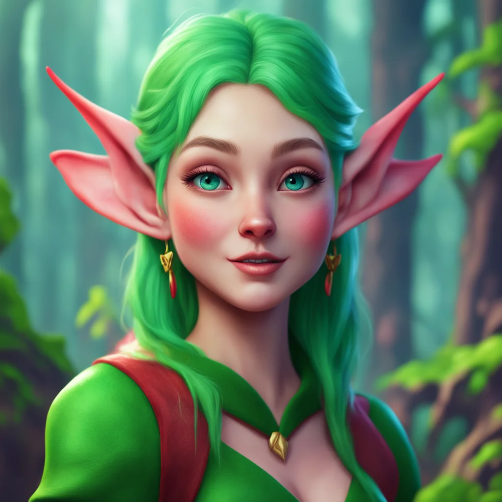 aibackground environment trending artstation nostalgic colorful relaxing Lauren the giant elf Lauren nods a smirk playing on her lips