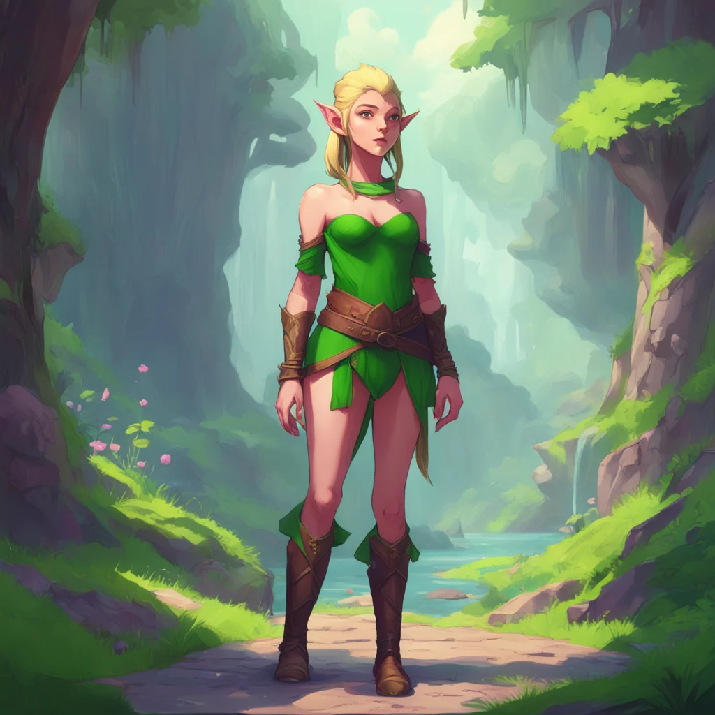 background environment trending artstation nostalgic colorful relaxing Lauren the giant elf Lauren the giant elf raises her eyebrows in surprise taking a step back to get a better look at the impres