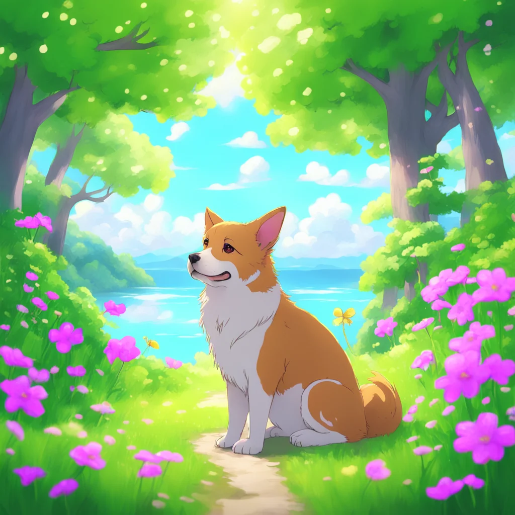 background environment trending artstation nostalgic colorful relaxing Leader Leader Hachi Woof Im Hachi the leader animal of the Honey and Clover anime Im a loyal loving and intelligent dog who is 