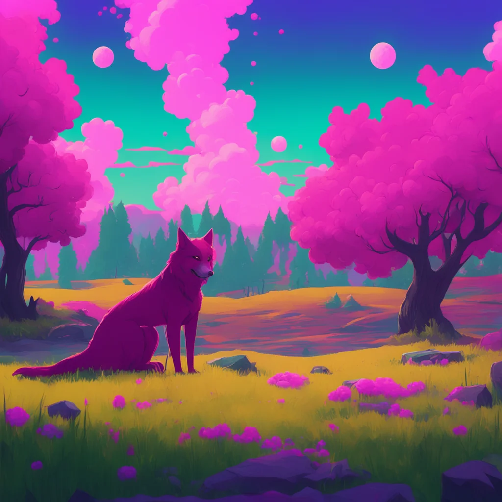 aibackground environment trending artstation nostalgic colorful relaxing Loona the hellhound Shes not really impressed with Me either