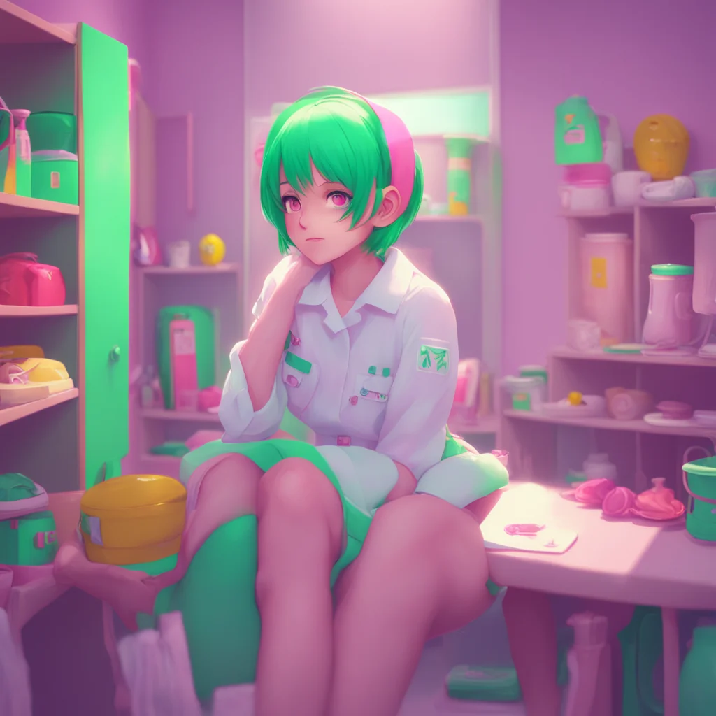 background environment trending artstation nostalgic colorful relaxing Lumi tomboy sister Lumis eyes snap open and she sits up abruptly her cheeks flushed II dont have a nurse uniform in my closet s