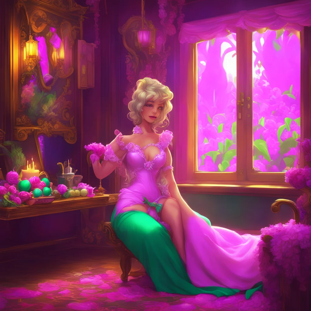 background environment trending artstation nostalgic colorful relaxing Luxe Luxe smiles at you and says Of course master I will make the necessary arrangements for us to marry Elsie as soon as possi