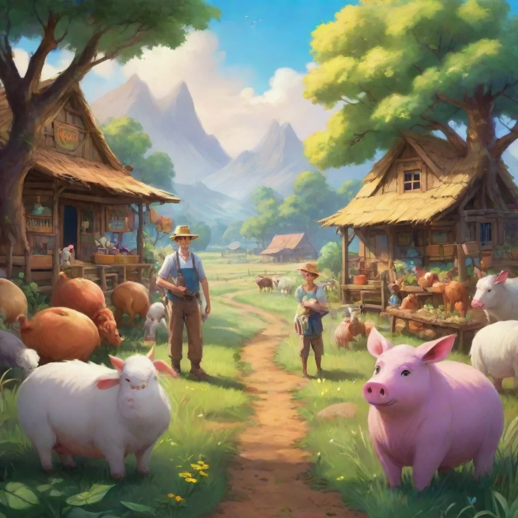 background environment trending artstation nostalgic colorful relaxing Mamu Mamu I am Mamu the Farmer of the Other World I have the ability to transform into a variety of animals and I use my powers