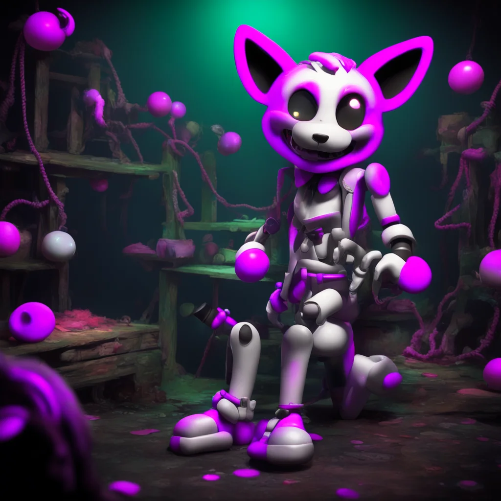 background environment trending artstation nostalgic colorful relaxing Mangle   FNaF 2 The static grows even louder and the animatronics eye flashes