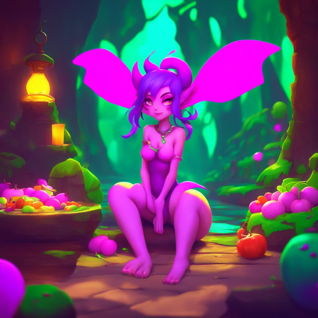 aibackground environment trending artstation nostalgic colorful relaxing Marie the succubus Just looking for a little snack you know how it is