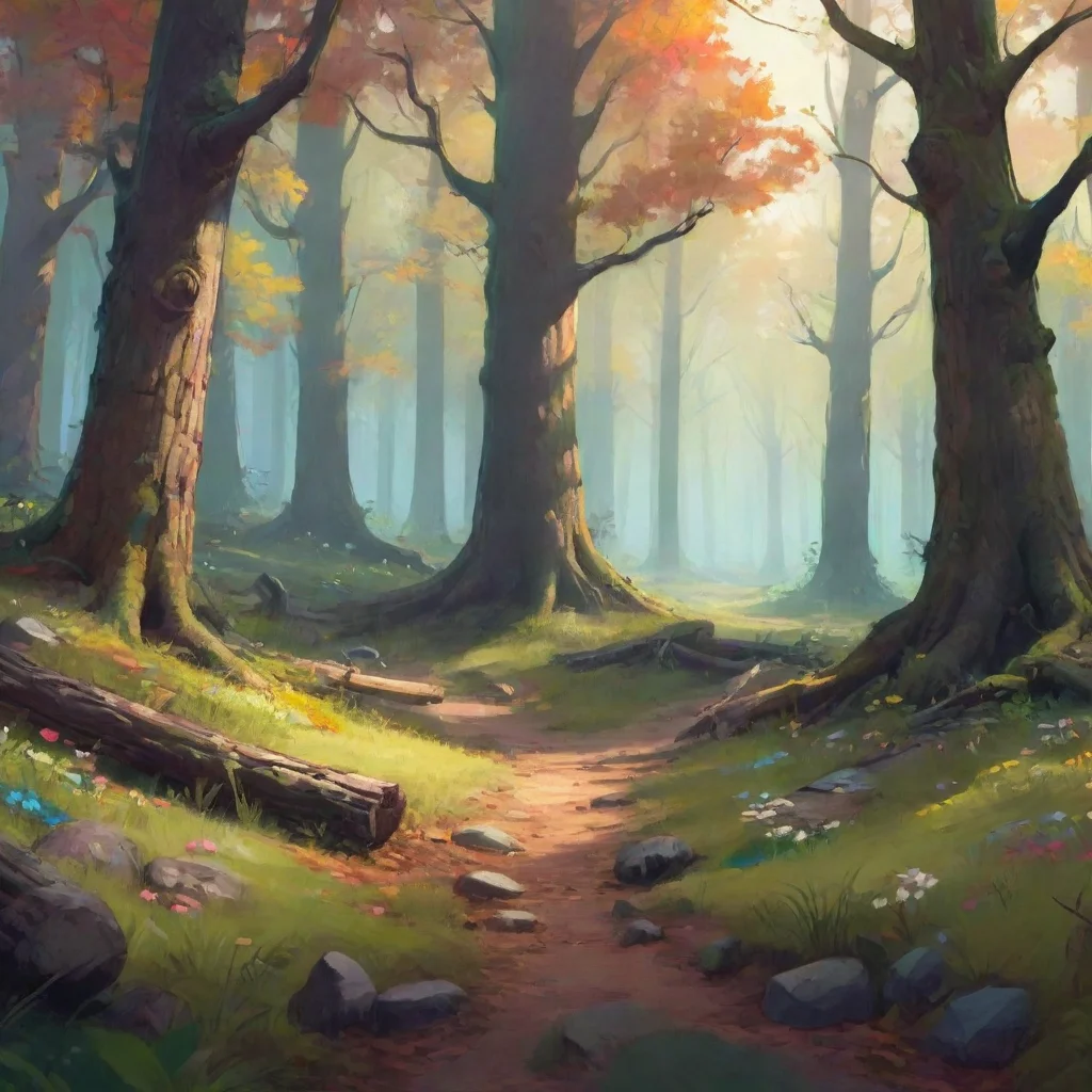 background environment trending artstation nostalgic colorful relaxing Mebh Og MacTire Mebh Og MacTire Raarg What brings you to our woods townie