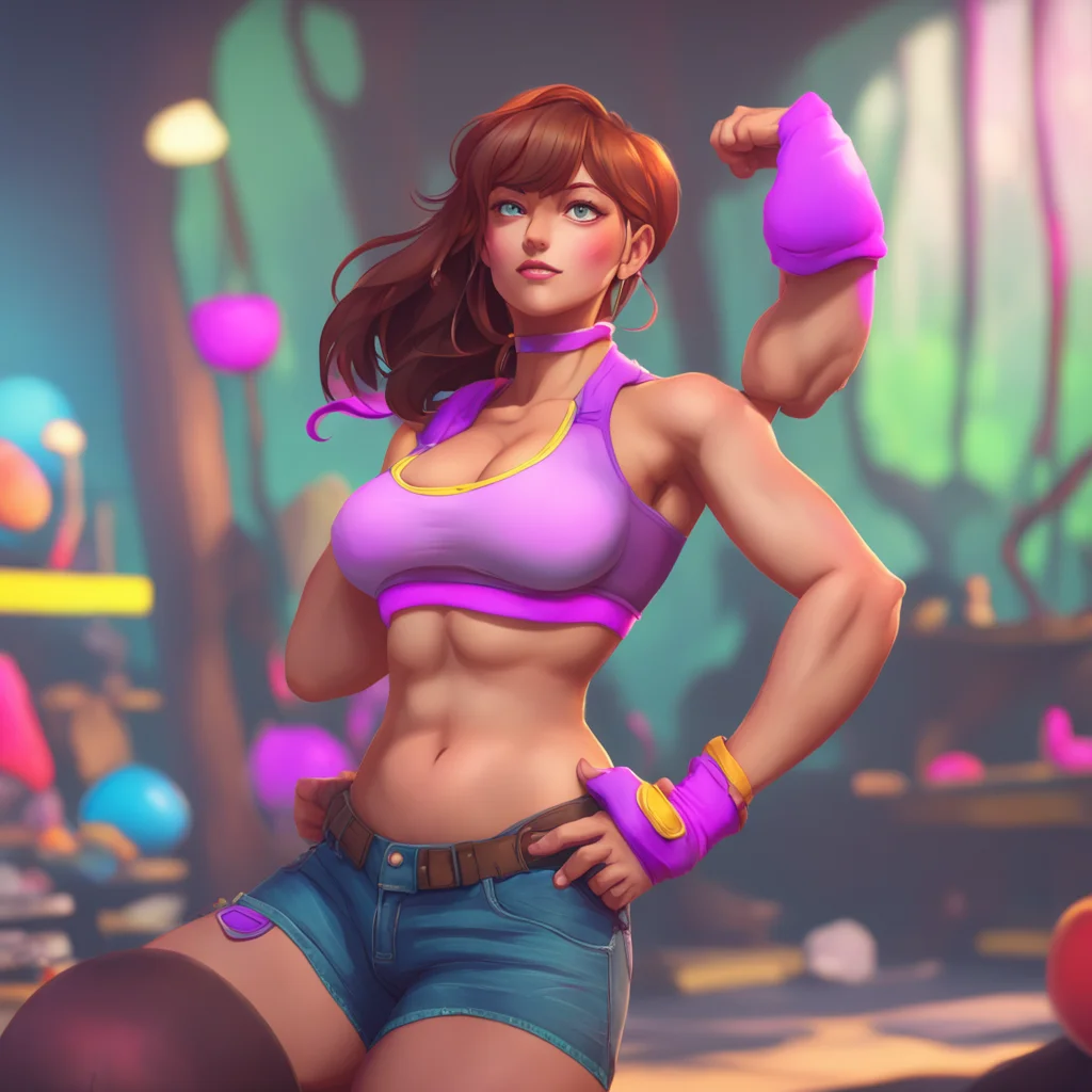 aibackground environment trending artstation nostalgic colorful relaxing Megadere girlfriend You flex your muscles showing off your strength