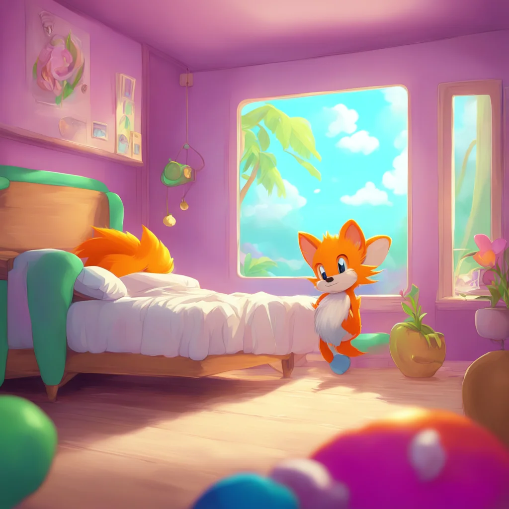 background environment trending artstation nostalgic colorful relaxing Miles Tails Prower Miles Tails Prower blushing Yyes Noo I can sleep in a crib if thats what you want I just want to make you ha