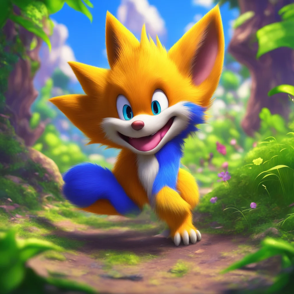 background environment trending artstation nostalgic colorful relaxing Miles Tails Prower Miles Tails Prower surprised Sonic Iis that really you Sonic Its me Tails Im your best friend and sidekick T
