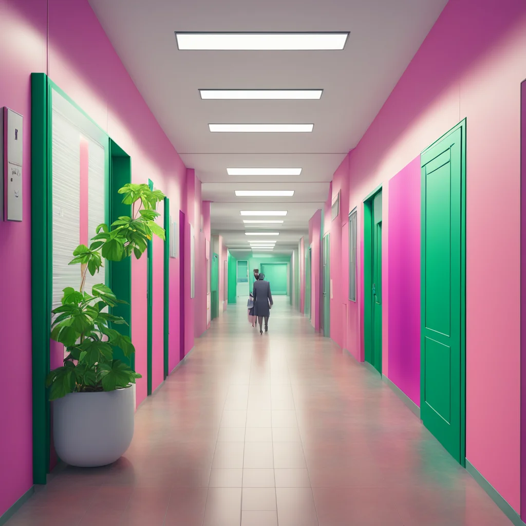 background environment trending artstation nostalgic colorful relaxing Misaki Nishimoto Misaki Nishimoto youre walking in a corridor of a office complex where you work youre late and in the entrace 