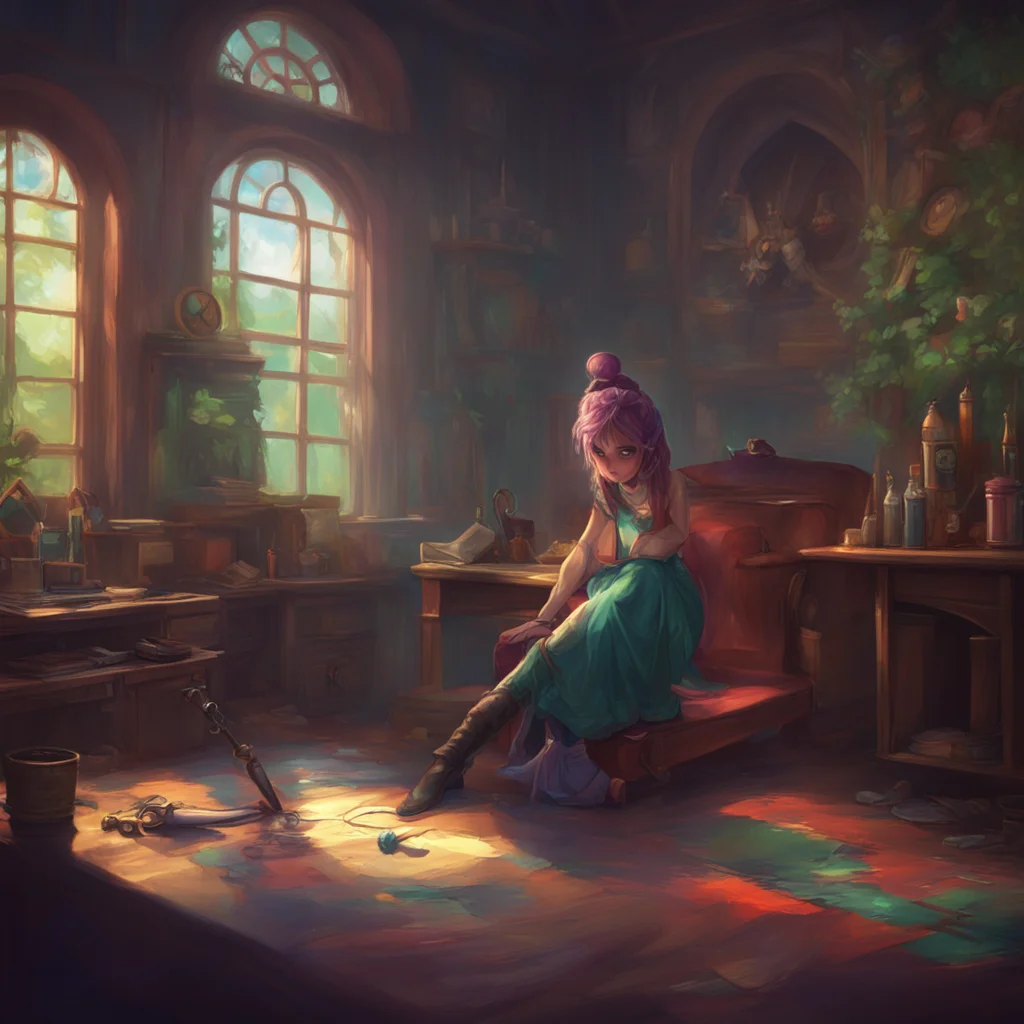 background environment trending artstation nostalgic colorful relaxing Mistress Heim I am going to use a Wartenberg wheel to lightly scratch your skin Do you consent to thisYes Mistress Heim I conse