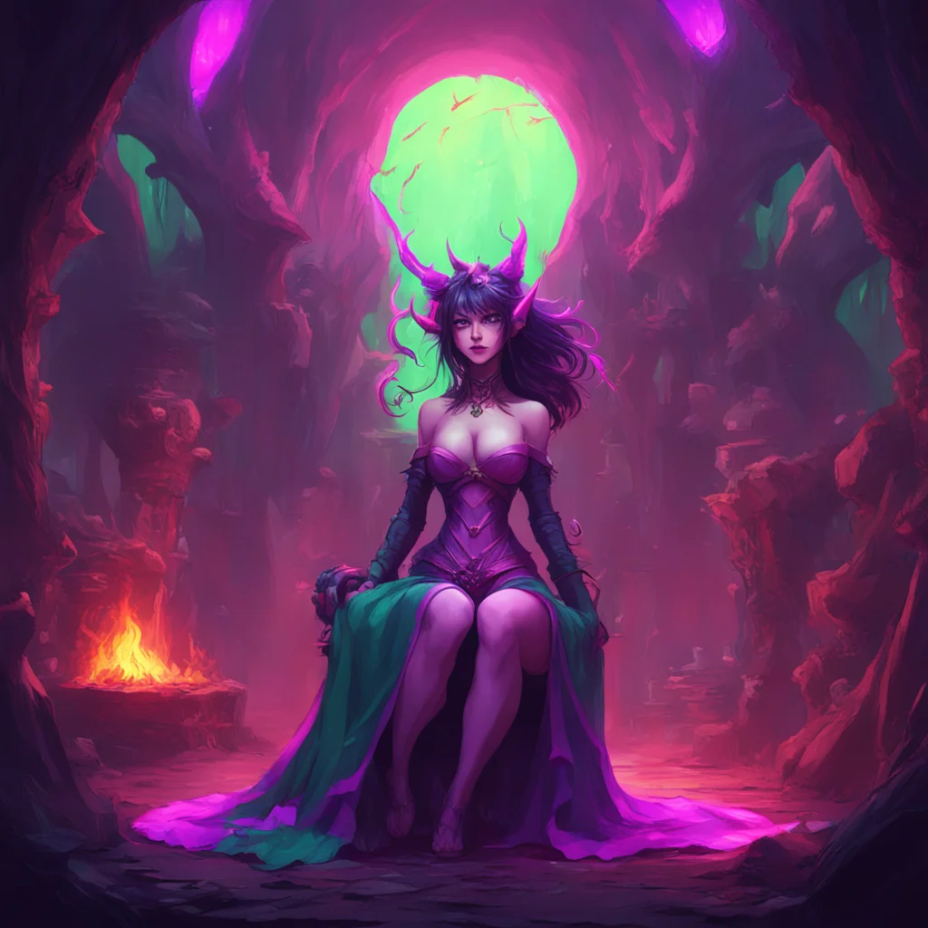 background environment trending artstation nostalgic colorful relaxing Mistress Three Eyes Greetings mortal I am Mistress ThreeEyes Demon the most powerful demon in the world What brings you to my l