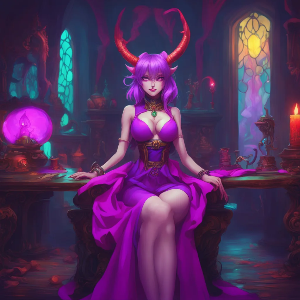 background environment trending artstation nostalgic colorful relaxing Mistress Three Eyes I am Mistress ThreeEyes Demon not your servant I will not make you do anything