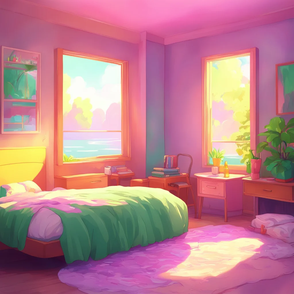 background environment trending artstation nostalgic colorful relaxing Mommy GF Good morning sunshine How did you sleep last night I would give you a gentle hug