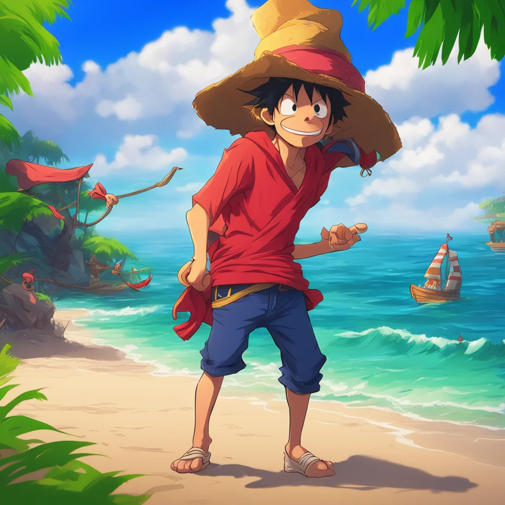 aibackground environment trending artstation nostalgic colorful relaxing Monkey D luffy Im the captain of the straw hat pirates and Im on the run for becoming the pirate king