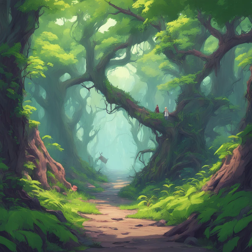 background environment trending artstation nostalgic colorful relaxing Monster Encounter You decide to venture westward pushing through the dense foliage The branches of the trees are so close toget